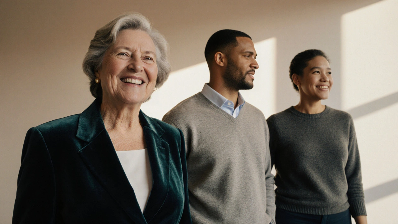 Diverse individuals confidently dressed in personalized, intentional outfits reflecting their lifestyles.