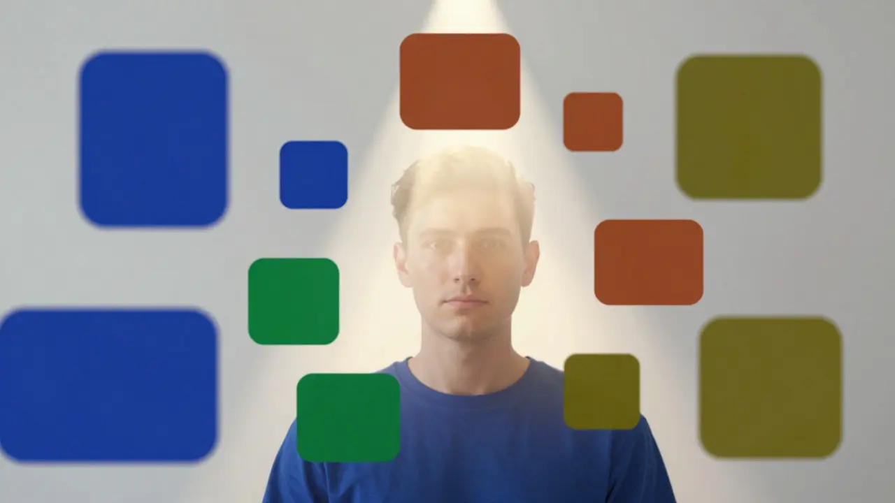 Abstract illustration of colors and lighting affecting video appearance