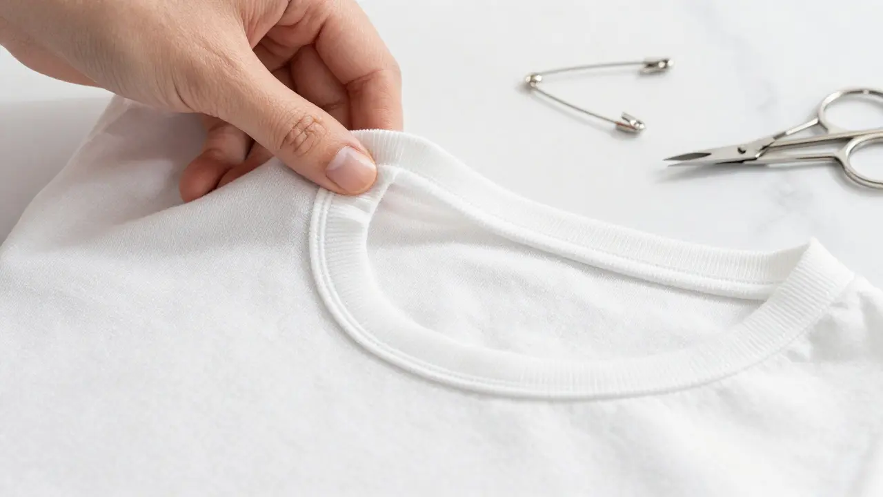 Fabric stretch test showing elastane recovery